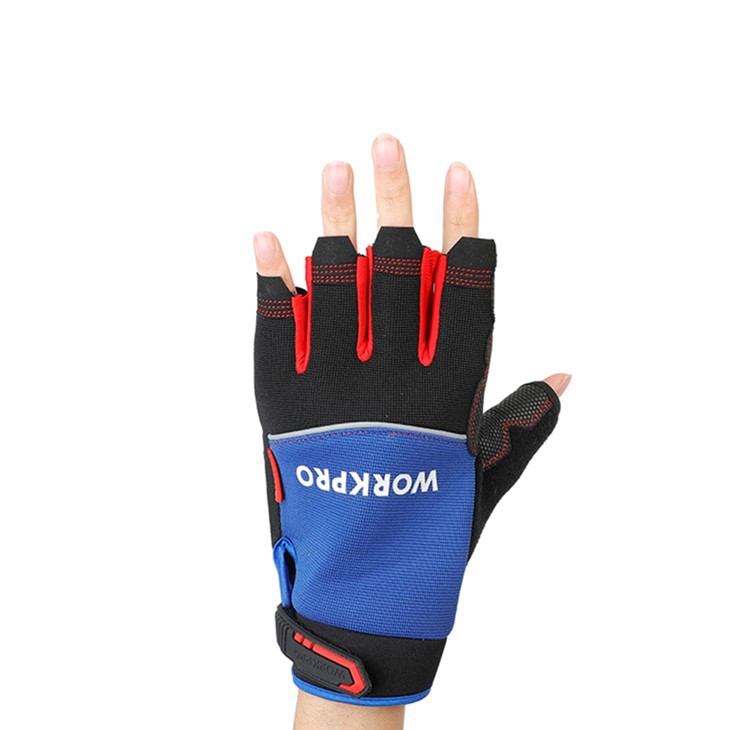WorkPro Fingerless Mechanic Work Gloves - XL